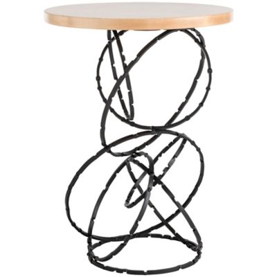 Hubbardton Forge Olympus Wood Top Accent Table - Color: Brown - 750134-1006