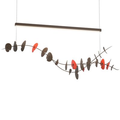 Hubbardton Forge Lily LED Linear Chandelier Light - Color: Bronze - 139812-