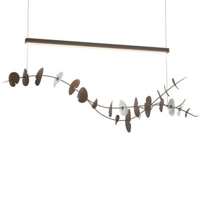 Hubbardton Forge Lily LED Linear Chandelier Light - Color: Bronze - 139812-