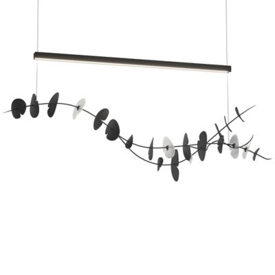 Hubbardton Forge Lily LED Linear Chandelier Light - Color: Black - 139812-1