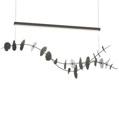 Hubbardton Forge Lily LED Linear Chandelier Light - Color: Silver - 139812-