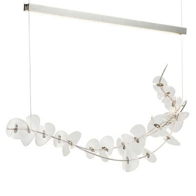 Hubbardton Forge Lily LED Linear Chandelier Light - Color: Silver - 139812-