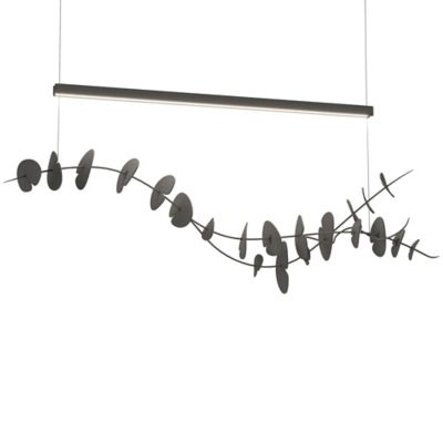 Hubbardton Forge Lily LED Linear Chandelier Light - Color: Silver - 139812-