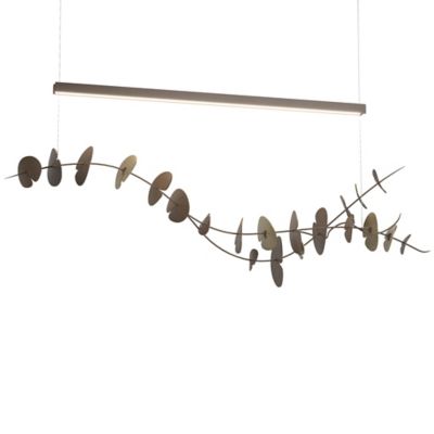 Hubbardton Forge Lily LED Linear Chandelier Light - Color: Bronze - 139812-