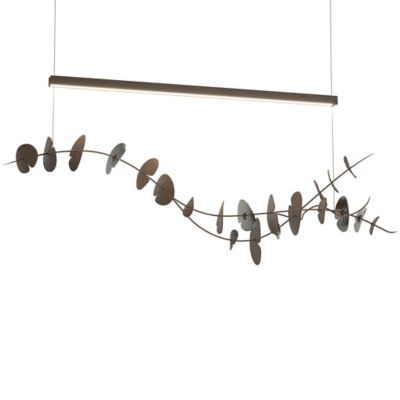 Hubbardton Forge Lily LED Linear Chandelier Light - Color: Bronze - 139812-