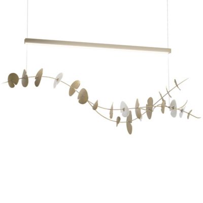 Hubbardton Forge Lily LED Linear Chandelier Light - Color: Brass - 139812-1