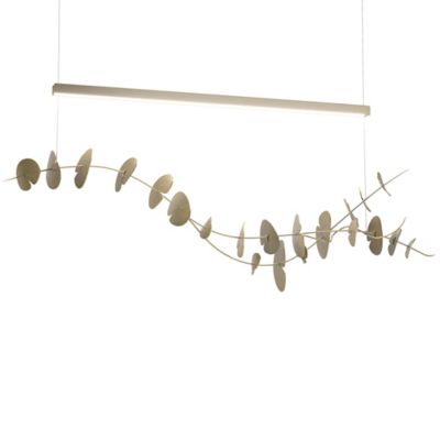 Hubbardton Forge Lily LED Linear Chandelier Light - Color: Brass - 139812-1