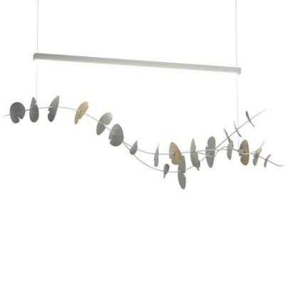 Hubbardton Forge Lily LED Linear Chandelier Light - Color: Silver - 139812-