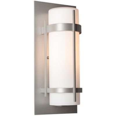 Hubbardton Forge Banded Coastal Outdoor Wall Sconce - Color: Silver - Size: