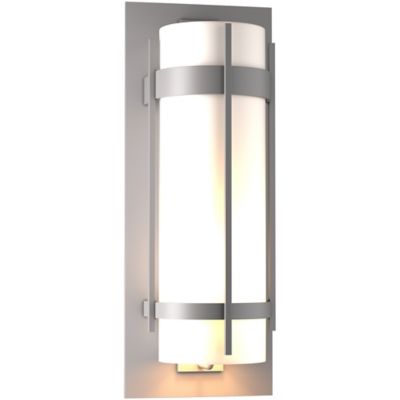 Hubbardton Forge Banded Coastal Outdoor Wall Sconce - Color: Silver - Size: