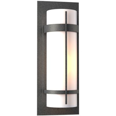 Hubbardton Forge Banded Coastal Outdoor Wall Sconce - Color: Silver - Size: