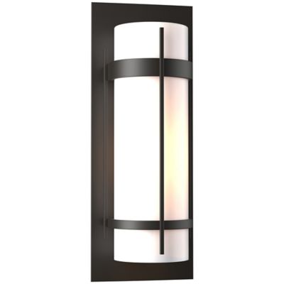 Hubbardton Forge Banded Coastal Outdoor Wall Sconce - Color: Bronze - Size: