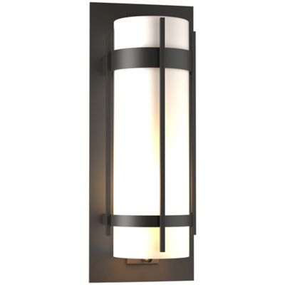 Hubbardton Forge Banded Coastal Outdoor Wall Sconce - Color: Bronze - Size: