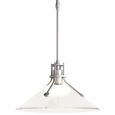 Hubbardton Forge Henry Outdoor Glass Pendant Light - Color: White - Size: 1