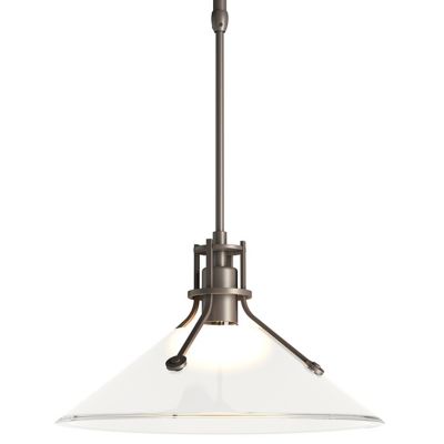 Hubbardton Forge Henry Outdoor Glass Pendant Light - Color: White - Size: 1