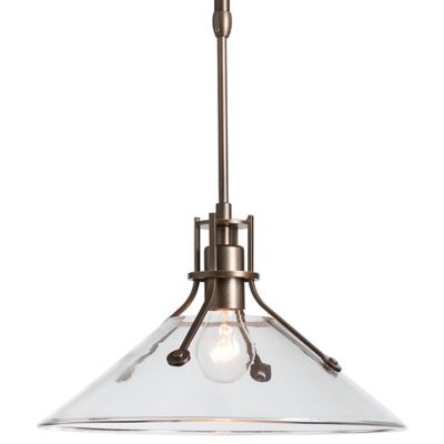 Hubbardton Forge Henry Outdoor Glass Pendant Light - Color: White - Size: 1