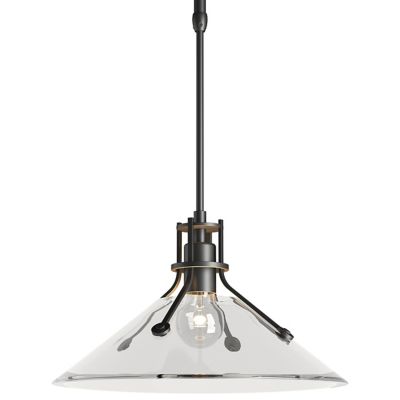 Hubbardton Forge Henry Outdoor Glass Pendant Light - Color: Clear - Size: 1