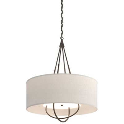 Loop Pendant Light - Color: Beige - Size: 4 light - Hubbardton Forge 104230-1182