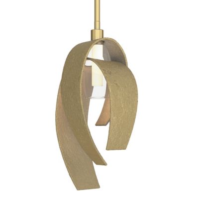 Hubbardton Forge Corona Mini Pendant Light - Color: Brass - Size: Large - 1