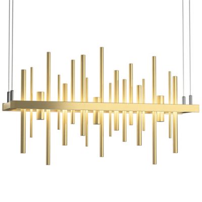 Hubbardton Forge Cityscape LED Linear Chandelier Light - Color: Polished - 