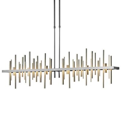 Hubbardton Forge Cityscape Large LED Linear Chandelier Light - Color: Polis