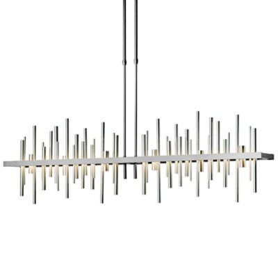 Hubbardton Forge Cityscape Large LED Linear Chandelier Light - Color: Polis