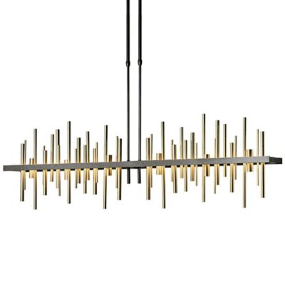 Hubbardton Forge Cityscape Large LED Linear Chandelier Light - Color: Polis