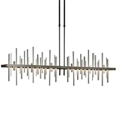 Hubbardton Forge Cityscape Large LED Linear Chandelier Light - Color: Oil R