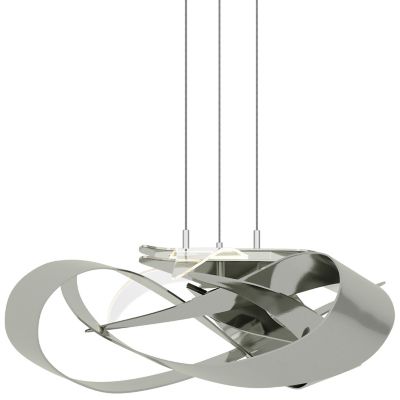 Hubbardton Forge Flux LED Pendant Light - Color: Polished - Size: 1 light -