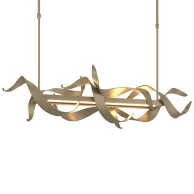 Hubbardton Forge Folio LED Linear Chandelier - Color: Antique - Size: 1 lig