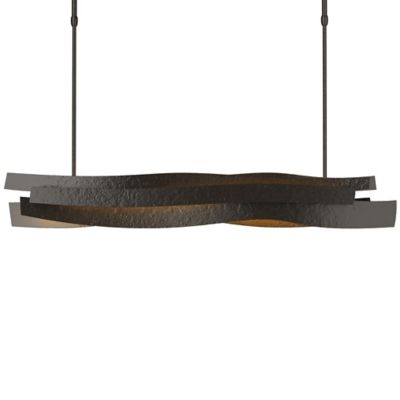 Hubbardton Forge Landscape LED Linear Chandelier - Color: Oil Rubbed - Size