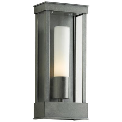 Hubbardton Forge Portico Outdoor Wall Sconce - Color: Silver - Size: 1 ligh