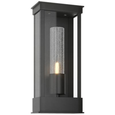 Hubbardton Forge Portico Outdoor Wall Sconce - Color: Black - Size: 1 light