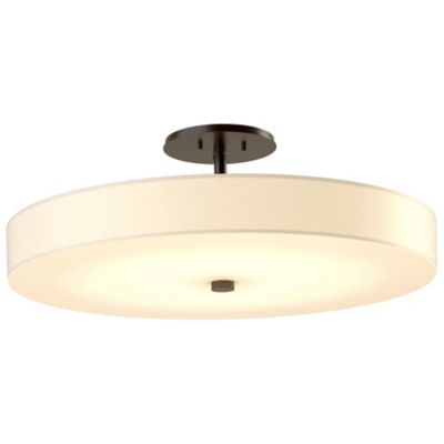 Hubbardton Forge Disq LED Semi-Flushmount Light - Color: Cream - Size: Larg