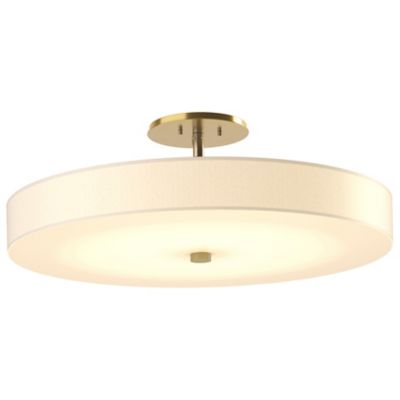 Hubbardton Forge Disq LED Semi-Flushmount Light - Color: Cream - Size: Larg