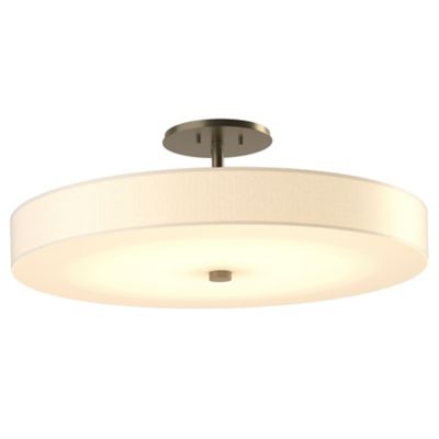 Hubbardton Forge Disq LED Semi-Flushmount Light - Color: Cream - Size: Larg