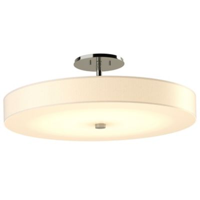 Hubbardton Forge Disq LED Semi-Flushmount Light - Color: Cream - Size: Larg