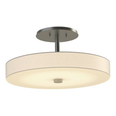 Hubbardton Forge Disq LED Semi-Flushmount Light - Color: Cream - Size: Smal