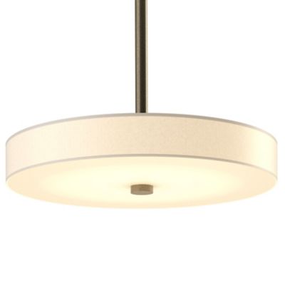 Hubbardton Forge Disq LED Drum Pendant Light - Color: Cream - Size: Small -