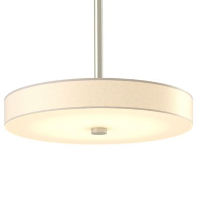 Hubbardton Forge Disq LED Drum Pendant Light - Color: Cream - Size: Small -