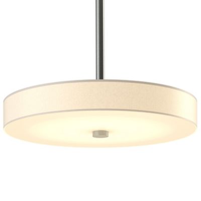 Hubbardton Forge Disq LED Drum Pendant Light - Color: Cream - Size: Small -