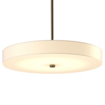 Hubbardton Forge Disq LED Drum Pendant Light - Color: Cream - Size: Large -