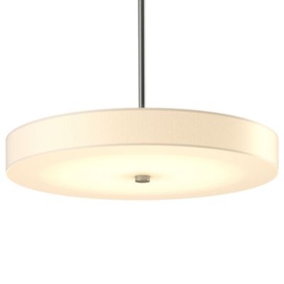 Hubbardton Forge Disq LED Drum Pendant Light - Color: Cream - Size: Large -