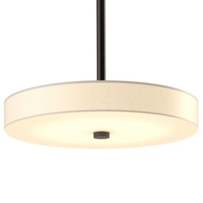 Hubbardton Forge Disq LED Drum Pendant Light - Color: Cream - Size: Small -