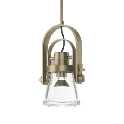 Hubbardton Forge Erlenmeyer Mini Pendant Light - Color: Clear - Size: 1 lig