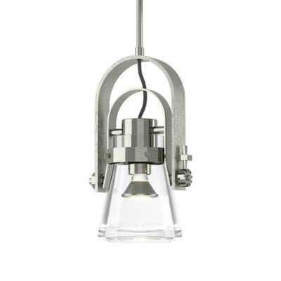 Hubbardton Forge Erlenmeyer Mini Pendant Light - Color: Clear - Size: 1 lig