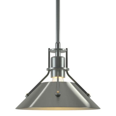 Hubbardton Forge Henry Metal Mini Pendant Light - Color: Silver - Size: 1 l