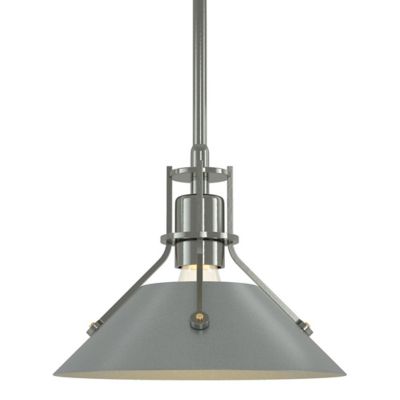 Hubbardton Forge Henry Metal Mini Pendant Light - Color: Silver - Size: 1 l