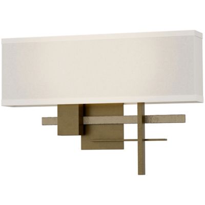 Hubbardton Forge Cosmo Aluminum Wall Sconce - Color: Beige - Size: 2 light 