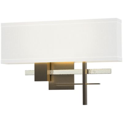 Hubbardton Forge Cosmo Aluminum Wall Sconce - Color: Beige - Size: 2 light 